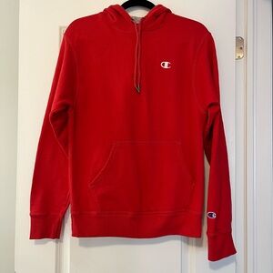 Mens Red Champion Hoodie
